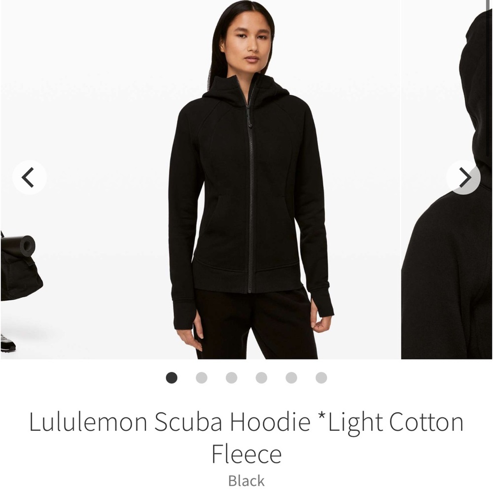 Lululemon Black Scuba Hoodie - Size 10
